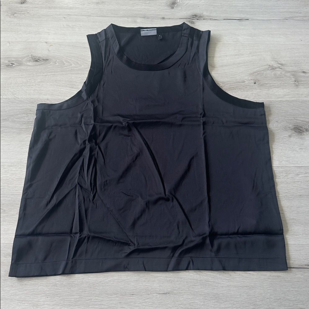 ASOS Smart Relaxed Satin Vest Small Black NWT IN PACKAGE